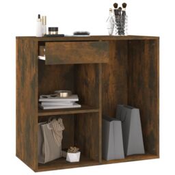 Berkfield Home Cosmetic Cabinet Smoked Oak 80x40x75 cm Engineered Wood in Brown - Size: 80 x 40 x 75 cm - thumbnail 6