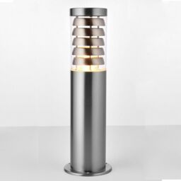 Loops 4 PACK Outdoor Garden Bollard Light Stainless Steel Outside Path LED Lamp Post in Metallics - thumbnail 5