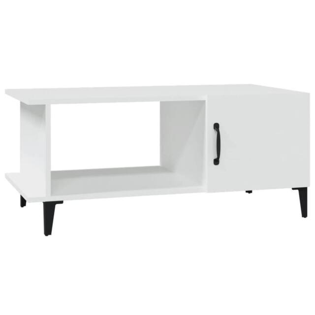 Berkfield Home Coffee Table White 90x50x40 cm Engineered Wood - Size: 90 x 50 x 40 cm - image 1