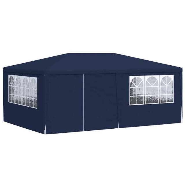 Berkfield Home Professional Party Tent with Side Walls 4x6 m Blue 90 g/m? - image 1