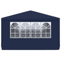 Berkfield Home Professional Party Tent with Side Walls 4x6 m Blue 90 g/m? - thumbnail 4