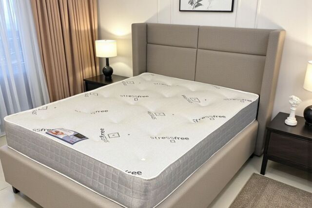 Knight Sleep Stressfree Semi Ortho Dual Sided Mattress in White - Size: Small Double - image 1
