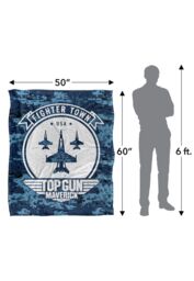 Top Gun: Maverick Fighter Town Usa Silky Touch Super Soft Throw Blanket 152 X 127 cm in White - thumbnail 5