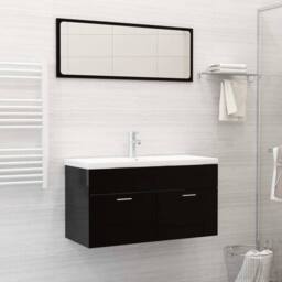 Berkfield Home Elegant Built-in Basin with Faucet 91x39x18 cm Ceramic White - Size: 91 x 39 x 18 cm - thumbnail 2