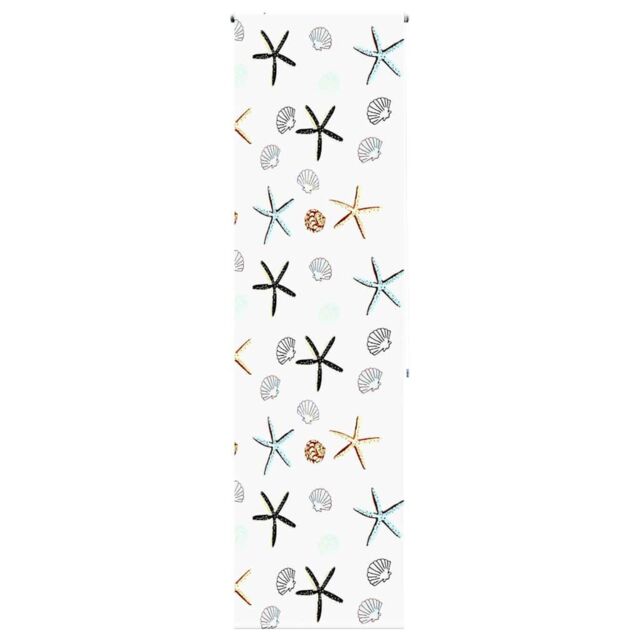 Berkfield Home Shower Roller Blind 80x240 cm Fabric Width 76 cm in Black - image 1