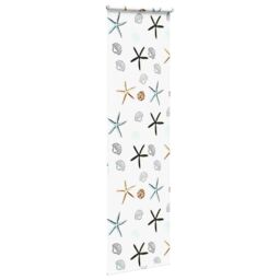 Berkfield Home Shower Roller Blind 80x240 cm Fabric Width 76 cm in Black - thumbnail 4