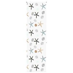 Berkfield Home Shower Roller Blind 80x240 cm Fabric Width 76 cm in Black