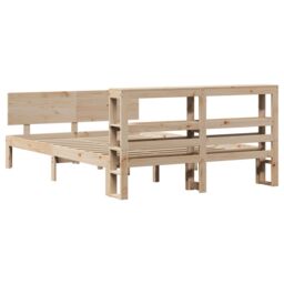Berkfield Home Bed Frame with Headboard without Mattress 160x200 cm in Brown - thumbnail 6