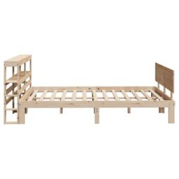 Berkfield Home Bed Frame with Headboard without Mattress 160x200 cm in Brown - thumbnail 5