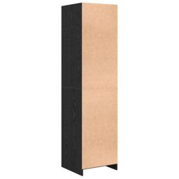 Berkfield Home Wardrobe with Shelf Black oak 50 x 50 x 200 cm Engineered wood - thumbnail 6