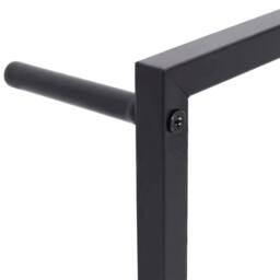 Berkfield Home Towel Rack Black 60x10x116 cm Steel - Size: 60 x 10 x 116 cm - thumbnail 5