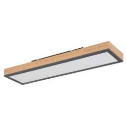 Netlighting Doro 60x15cm Flush Ceiling Light Graphite LED 3000K in Grey - Size: 60x15 cm - thumbnail 2