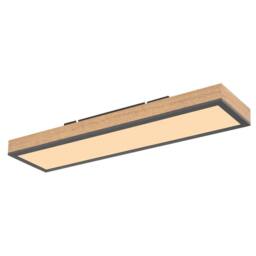 Netlighting Doro 60x15cm Flush Ceiling Light Graphite LED 3000K in Grey - Size: 60x15 cm - thumbnail 1