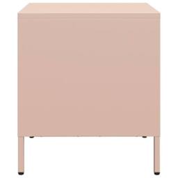 Berkfield Home Timeless Bedside Cabinet¬†Pink 35x39x43.5 cm Steel in Pink - thumbnail 6