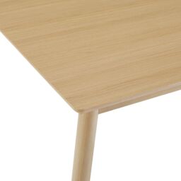 VonHaus Burton Wood Effect 6 Seater Dining Table in Light Brown - thumbnail 8