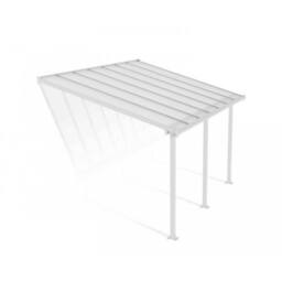 Palram Patio Cover Olympia 3 x 4.25 Clear - L425 x W300 x H305 cm - White - thumbnail 1