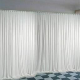 SPETLEK Silk Backdrop Drapes Curtain Wedding Party2X2M in White - Size: 1 - thumbnail 4