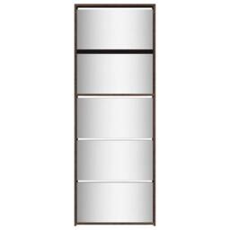 Berkfield Home Shoe Cabinet with Mirror 5-Layer Brown Oak 63x17x169.5 cm - thumbnail 5