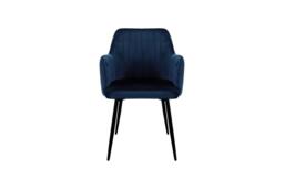 Outdoor Living San Diego Marble Top Dining Table with Charlotte Velvet Chairs - Blue - thumbnail 6