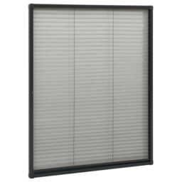 Berkfield Home Plisse Insect Screen for Windows Aluminium Anthracite 80x100 cm in Black - thumbnail 3