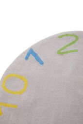 Orsina Kids Round Number Rug in Grey - Size: 100 cm diameter - thumbnail 3