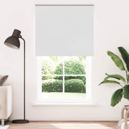 Berkfield Home Roller Blind Blackout White 120x230 cm Fabric Width 116.6 cm Polyester - thumbnail 2