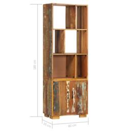 Berkfield Home Decorative Bookshelf 60x35x180 cm Solid Reclaimed Wood - Size: 60 x 35 x 180 cm - thumbnail 7