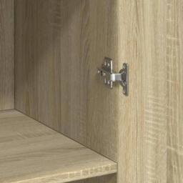 Berkfield Home Highboard Sonoma Oak 70x42.5x185 cm Engineered Wood in Light Oak - thumbnail 7