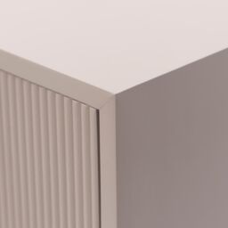 OHS Ribbed Bedside Table Modern Bedroom 3 Draw Office Nightstand in Natural - thumbnail 7