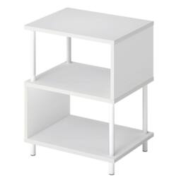 Levede Side Table 3 Tier Small Bedside Sofa End Table Storage Shelves Modern in White