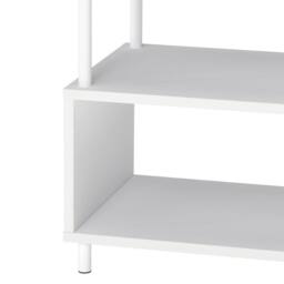 Levede Side Table 3 Tier Small Bedside Sofa End Table Storage Shelves Modern in White - thumbnail 7