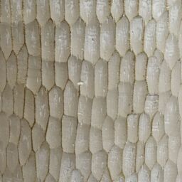 Leaf 32cm x 29cm Brushed Gold Stone Effect Planter Composite Plant Pot in White - Size: 32 cm x 29 cm - thumbnail 3