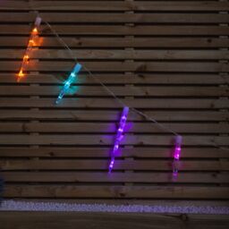Samuel Alexander 6.9m Icicle Christmas Chaser Lights with 72 Rainbow LEDs - thumbnail 7