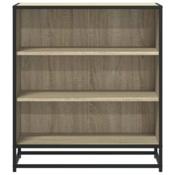 Berkfield Home Sideboard Sonoma Oak 68x35x76 cm Engineered Wood & Metal in Brown - Size: 68 x 35 x 76 cm - thumbnail 4