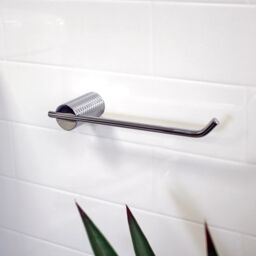Showerdrape Vitality Chrome Stainless Steel Wall Mounted 3 Piece Bathroom Accessory Set in Metallic Silver - thumbnail 2