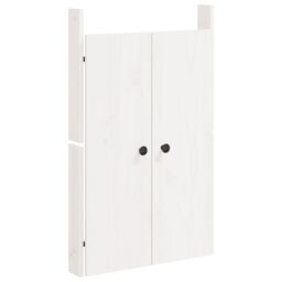Berkfield Home Outdoor Kitchen Doors White 50x9x82 cm Solid Wood Pine - Size: 50 x 9 x 82 cm - thumbnail 2