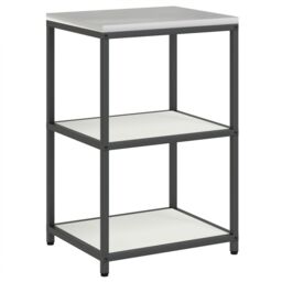 Berkfield Home Kitchen Storage Set with Shelf with Storage with Door 3 pcs White 180 x 50 x 92 cm - thumbnail 5