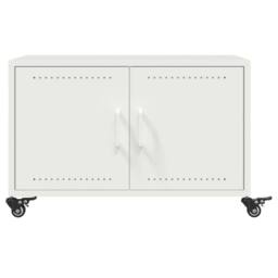 Berkfield Home Coffee Table White 68x50x43.5 cm Steel - thumbnail 6