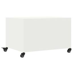 Berkfield Home Coffee Table White 68x50x43.5 cm Steel - thumbnail 8