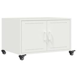 Berkfield Home Coffee Table White 68x50x43.5 cm Steel