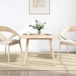 Berkfield Home Table Top 90x90x2.5 cm Solid Wood Pine Square in Light Oak - thumbnail 3