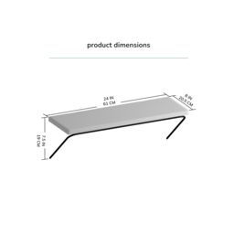 MH London Wall Shelf Shelves & Bookcases Solid Wood Floating Shelf Bookshelves - Small - Venice in Black - thumbnail 5