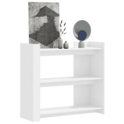 Berkfield Home Console Table White 100x35x90 cm Engineered Wood - Size: 100 x 35 x 90 cm - thumbnail 2