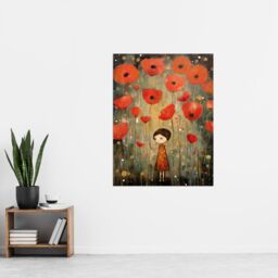"Artery8 The Poppy Dream Elegant Giant Flower Floral Oil Painting Extra Large XL Unframed Wall Art Poster Print - Size: W24"" x H32""" - thumbnail 4