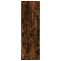 Berkfield Home Book Cabinet Smoked Oak 98x30x98 cm in Brown - Size: 98 x 30 x 98 cm - thumbnail 4