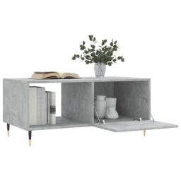 Berkfield Home Coffee Table Concrete Grey 90x50x40 cm Engineered Wood - Size: 90 x 50 x 40 cm - thumbnail 4