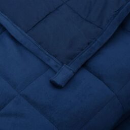 Berkfield Home Weighted Blanket Blue 220x240 cm King 15 kg Fabric - thumbnail 5