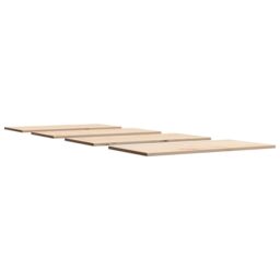 Berkfield Home Table Tops 4 pcs 90x45x1.7 cm Rectangular Solid Wood Pine in Brown - thumbnail 5
