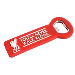 Liverpool FC You´ll Never Walk Alone Crest Bottle Opener Fridge Magnet in Red - thumbnail 2