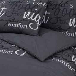 Berkfield Home Duvet Cover Set Black 260x220 cm Cotton - thumbnail 5